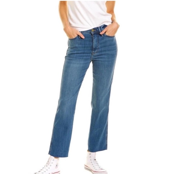 Frame Denim Denim - FRAME Le Sylvie Slender Straight Bonhill Raw Hem Jeans Size 31